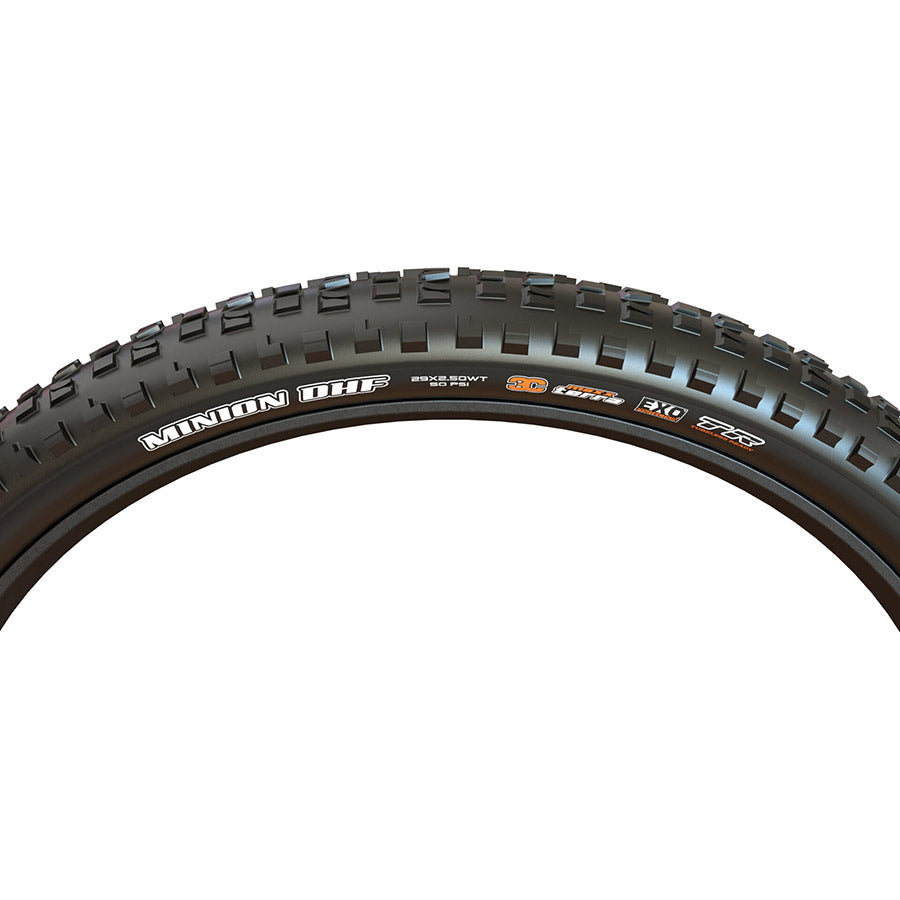 Maxxis, Minion DHF, Mountain Tire, 27.5''x2.50, Folding, Tubeless Ready, 3C Maxx Grip, EXO, Wide Trail, 60TPI, Black