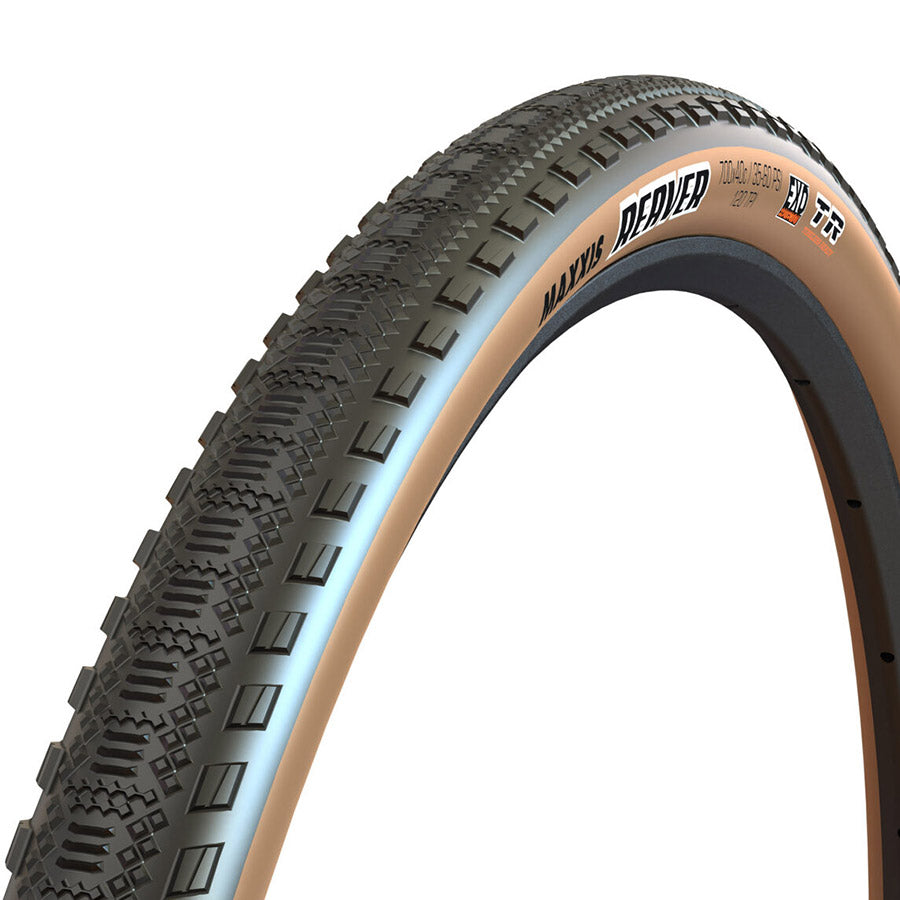 Maxxis, Reaver, Gravel Tire, 700x40C, Folding, Tubeless Ready, Dual, EXO, 120TPI, Black