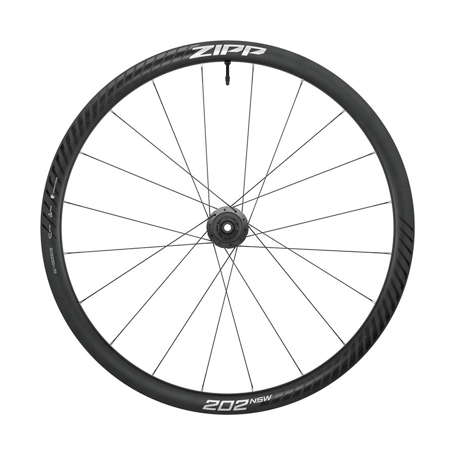 Zipp, 202 NSW A1, Wheel, Front, 700C / 622, Holes: 20, 12mm TA, 100mm, Disc Center Lock
