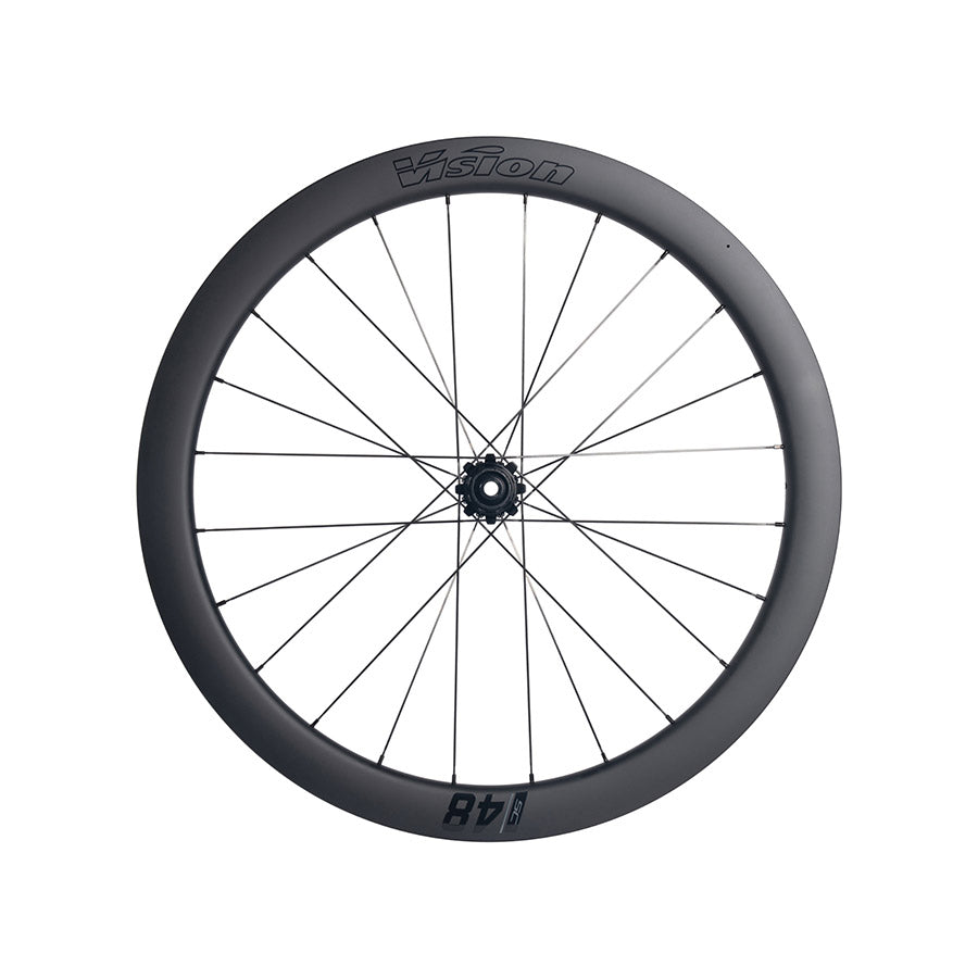 Vision, SC 48 i25 DB CL DISC, Wheel, Front and Rear, 700C / 622, Holes: 24/24, F: TA 12mm, R: X 12mm, F: 100, R: 142, Disc Center Lock, Shimano Road 11/12, Set