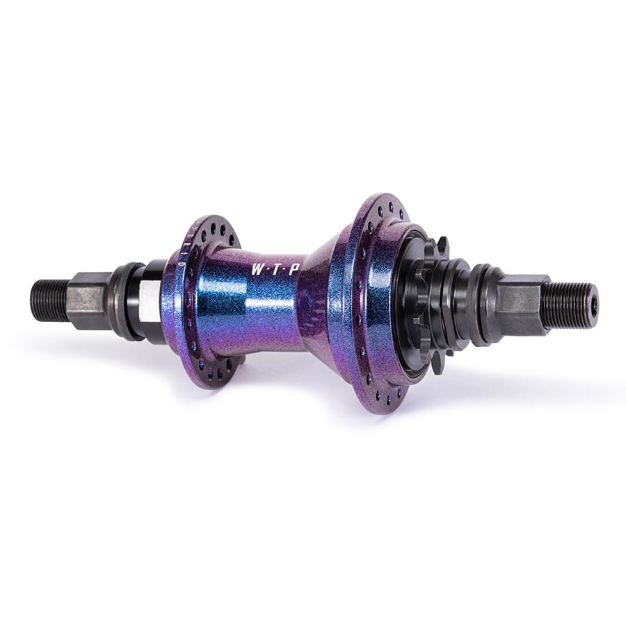 We The People, Hybrid, Hub, Rear, Right side drive, 36H, 110mm, Freecoaster, Purple