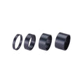 BBB Cycling, BHP-36 LightSpace, Headset Spacer, 1-1/8'', Height: 5mm/10mm/15mm/20mm, Aluminum, Black, 4pcs