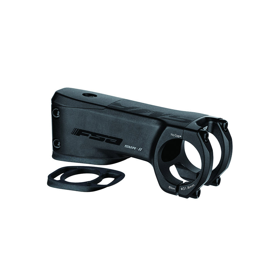 FSA, NS SMR II, Stem, Diameter: 31.8mm, Length: 60mm, Steerer: 1-1/8'', -10°, Black