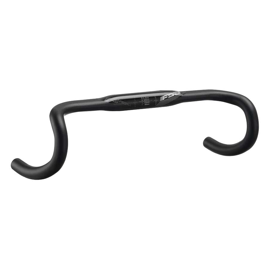 FSA, Energy Cpmpact, Drop Handlebar, Diameter: 31.8mm, 400mm, Drop: 125mm, Reach: 80mm, Black