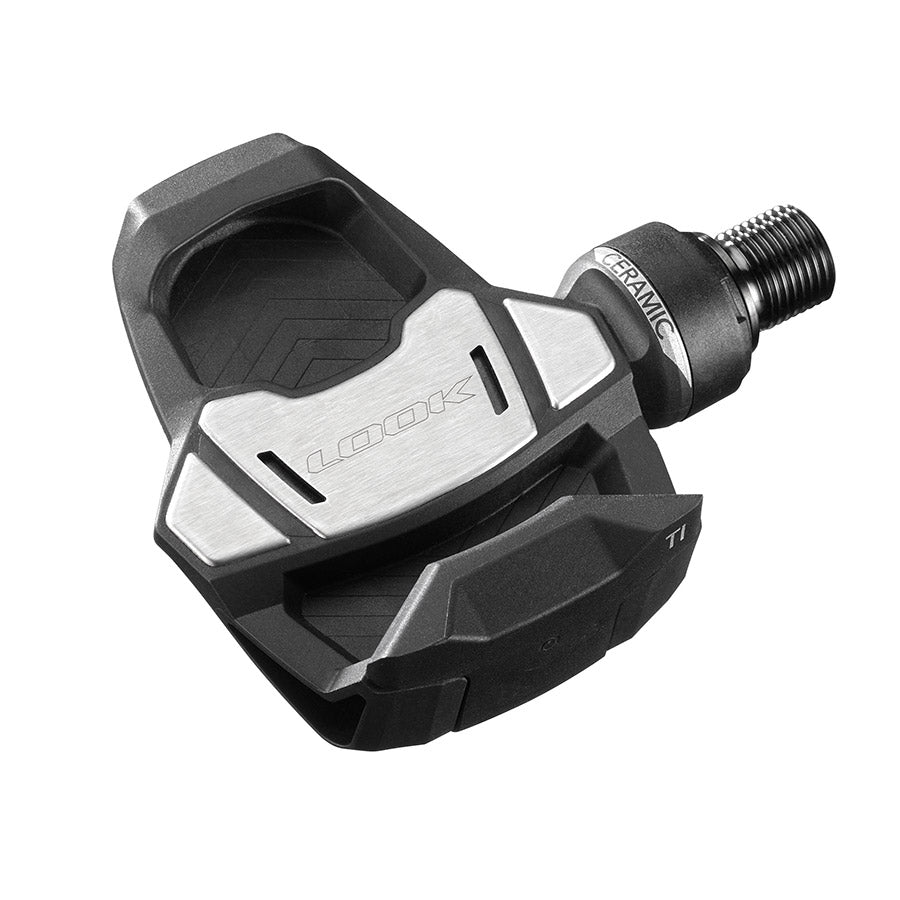Look, Keo Blade Ti Ceramic 12 - 56MM, Pedals, Body: Carbon, Spindle: Titanium, 9/16'', Black, Pair