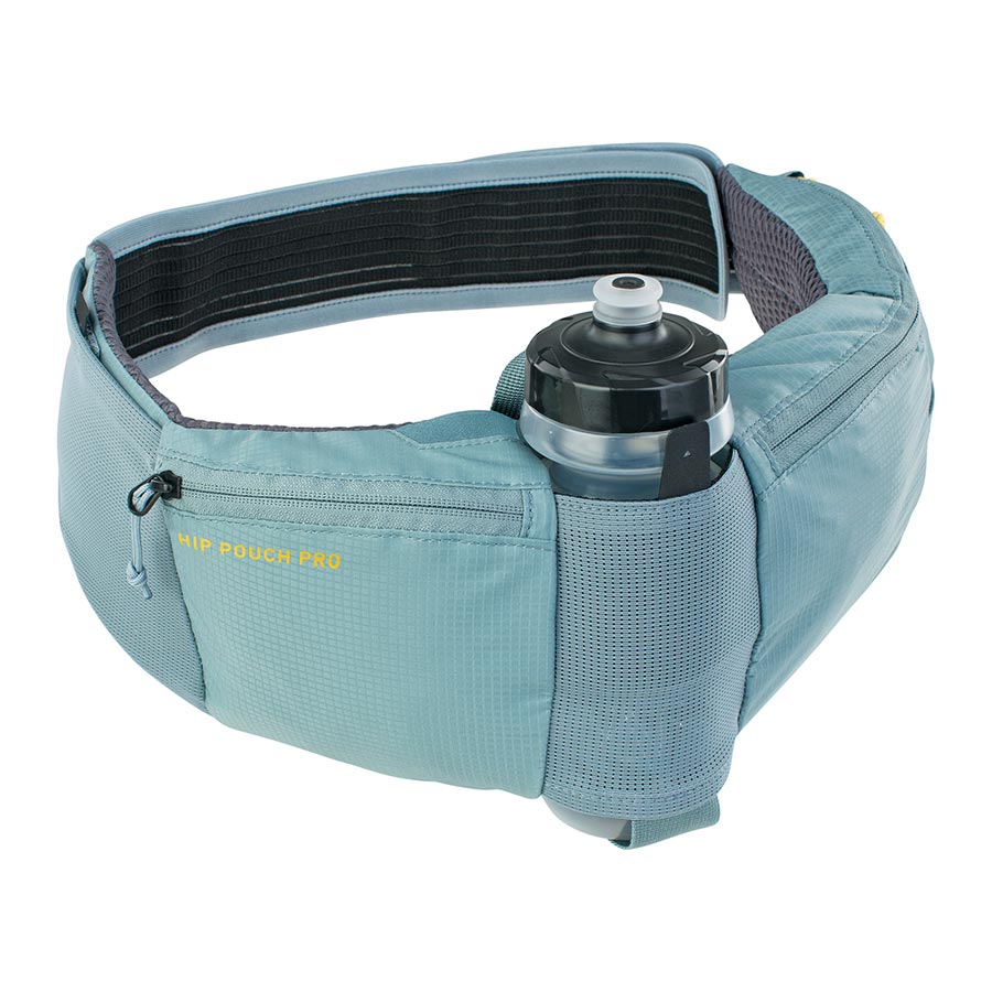 EVOC, Hip Pouch Pro + Drink Bottle, Hip Pack, 1.5L, Water Bottle, Black