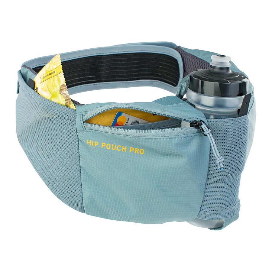 EVOC, Hip Pouch Pro + Drink Bottle, Hip Pack, 1.5L, Water Bottle, Black