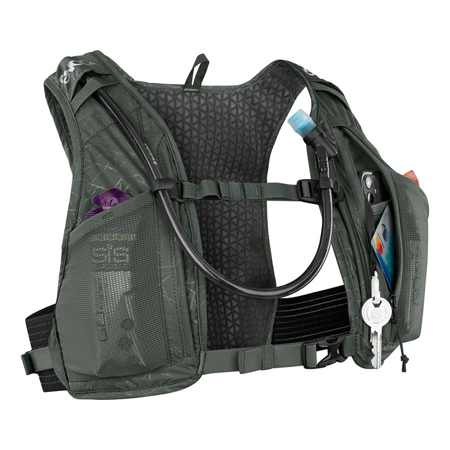EVOC, Hydro Pro 1.5 + 1.5l Bladder, Hydration Vest, Volume: 1.5L, Bladder: Included (1.5L), Dark Olive