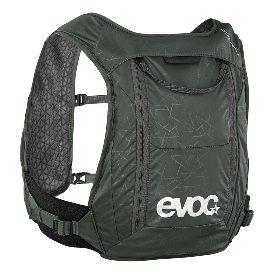 EVOC, Hydro Pro 1.5 + 1.5l Bladder, Hydration Vest, Volume: 1.5L, Bladder: Included (1.5L), Dark Olive