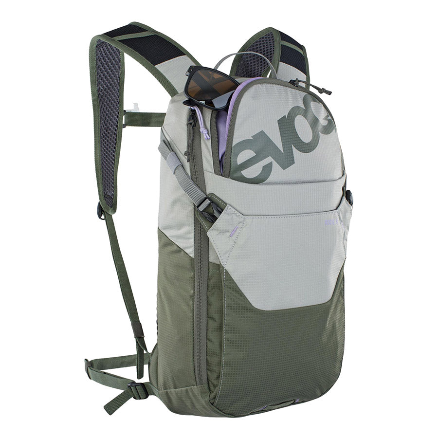 EVOC, Ride 8, Hydration Bag, Volume: 8L, Bladder: Not included, Stone - Dark Olive