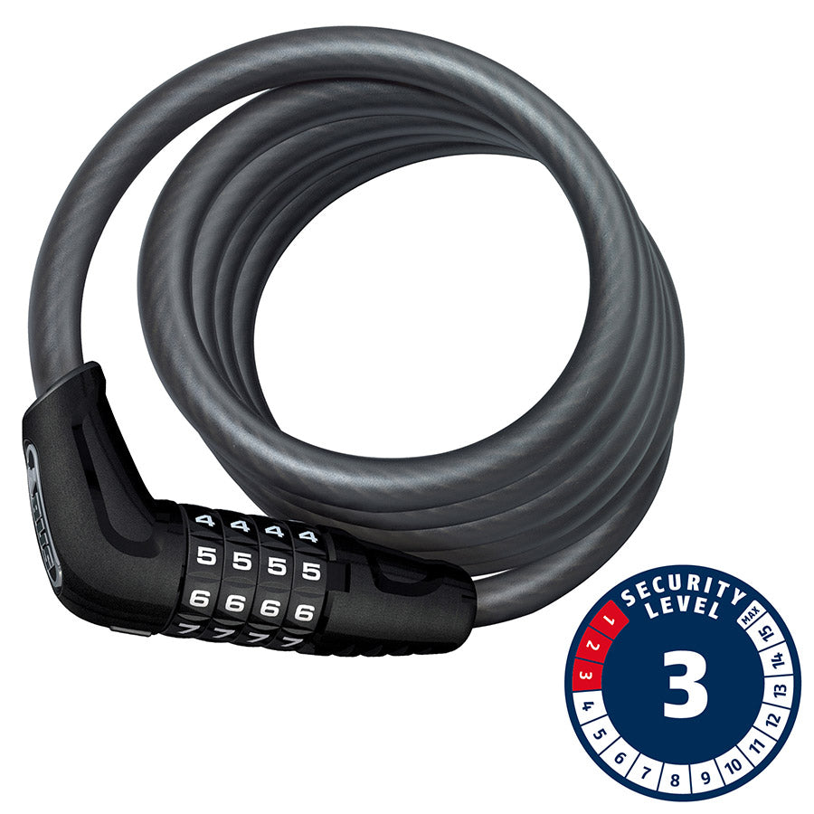 Abus, Numero 5510C, Cable with 4 digit combination lock, 10mm x 180cm (12mm x 5.9')