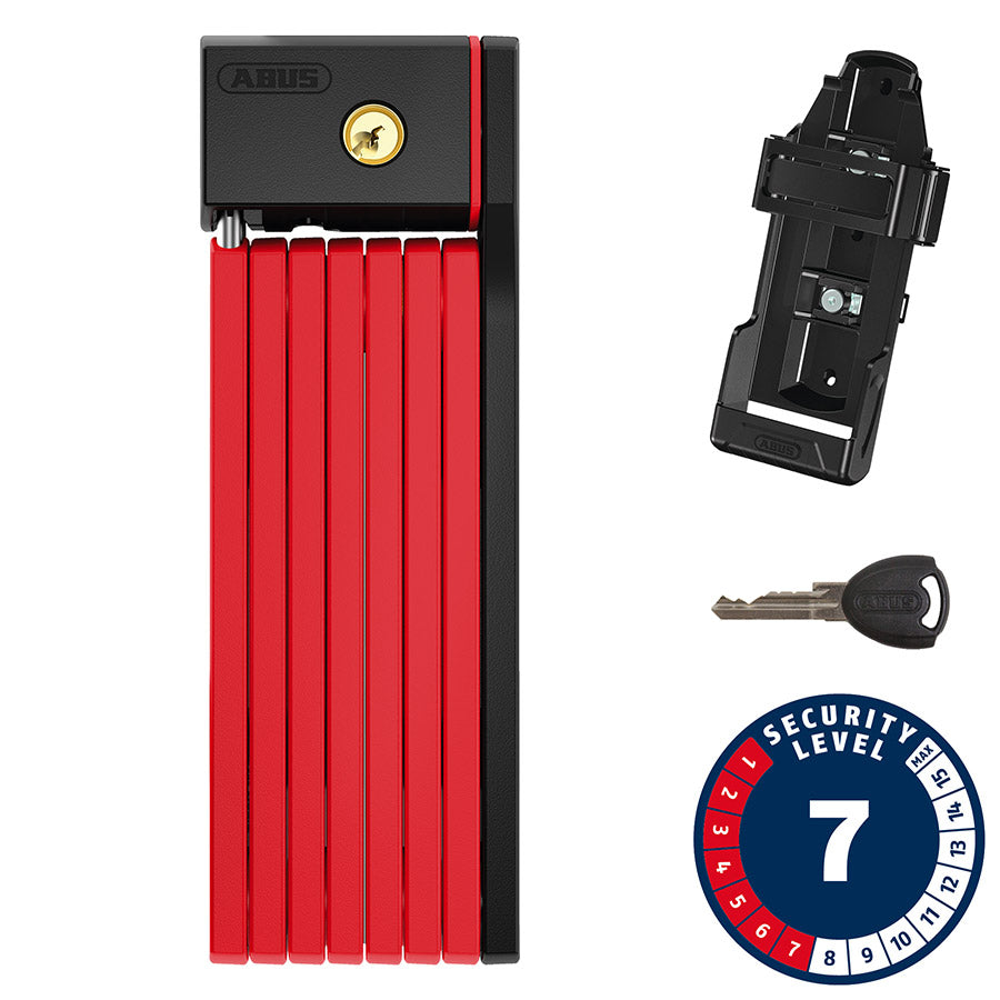 Abus, Bordo Big uGrip 5700, Folding Lock, Key, 100cm, 3.3', 5mm, Black