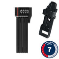 Abus, Bordo uGrip 5700C, Folding Lock, Combination, 80cm, 2.6', 5mm, Black