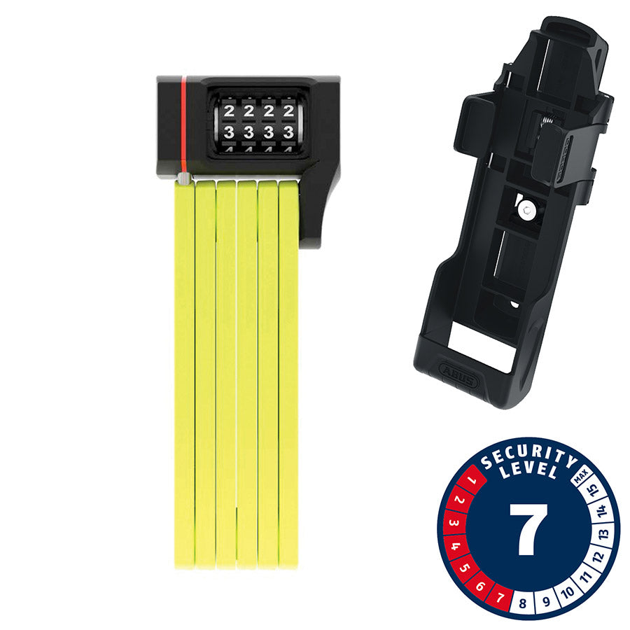 Abus, Bordo uGrip 5700C, Folding Lock, Combination, 80cm, 2.6', 5mm, Black