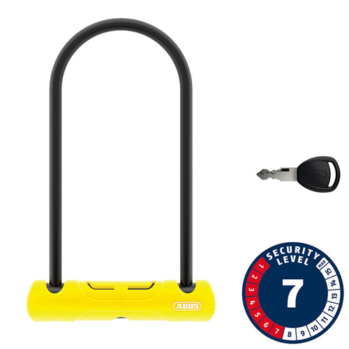 Abus, 402, U-Lock, Key, 10mm, 170x230mm, 6.7''x9'', SH34, Yellow
