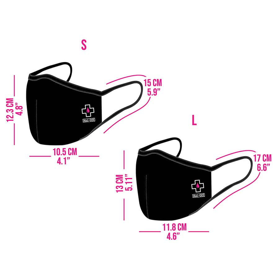 Muc-Off, Reusable Face Mask, Green, L