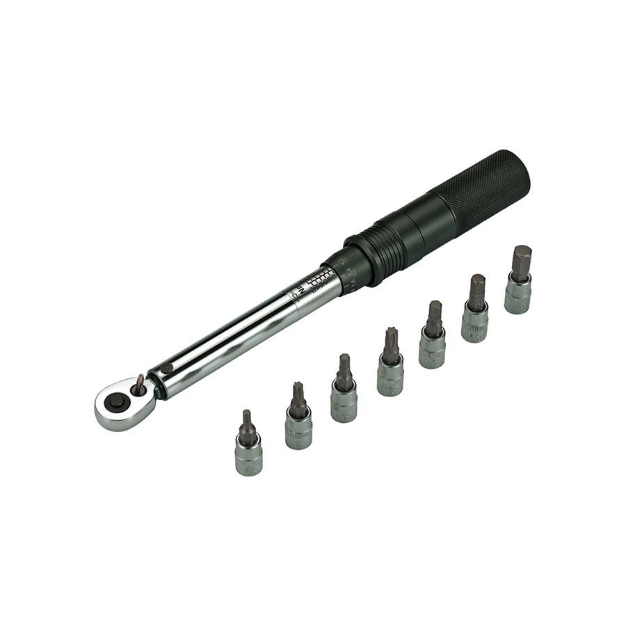 BBB Cycling, BTL-173 TorqueSet Deluxe, Torque Wrench, Ratcheting: Yes, : 1/4'', : Metric/Imperial, : 3,4,5,6,8mm Hex, T25, T30, Set