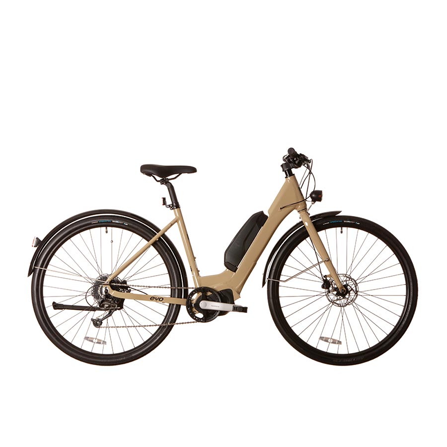 EVO, eBKE ST E5000, Electric Bicycle, 700C, Latte, M, ERF included
