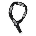 Black chain lock with ABUS branding on a white background