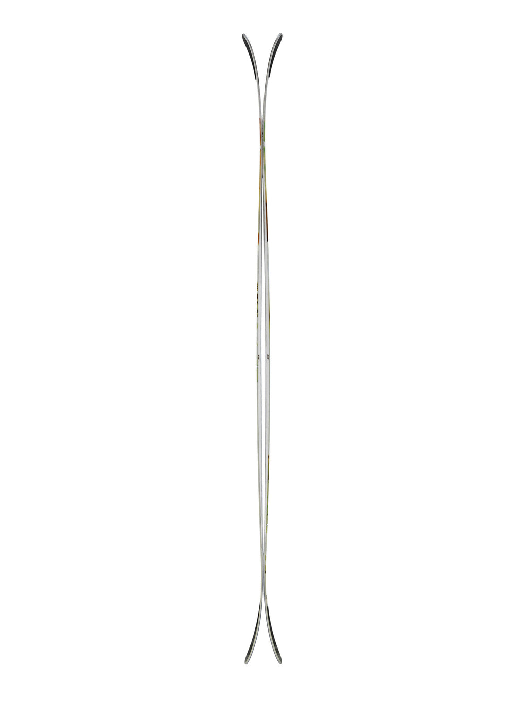 Single ski on a white background