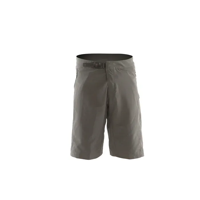 Gray shorts on a white background