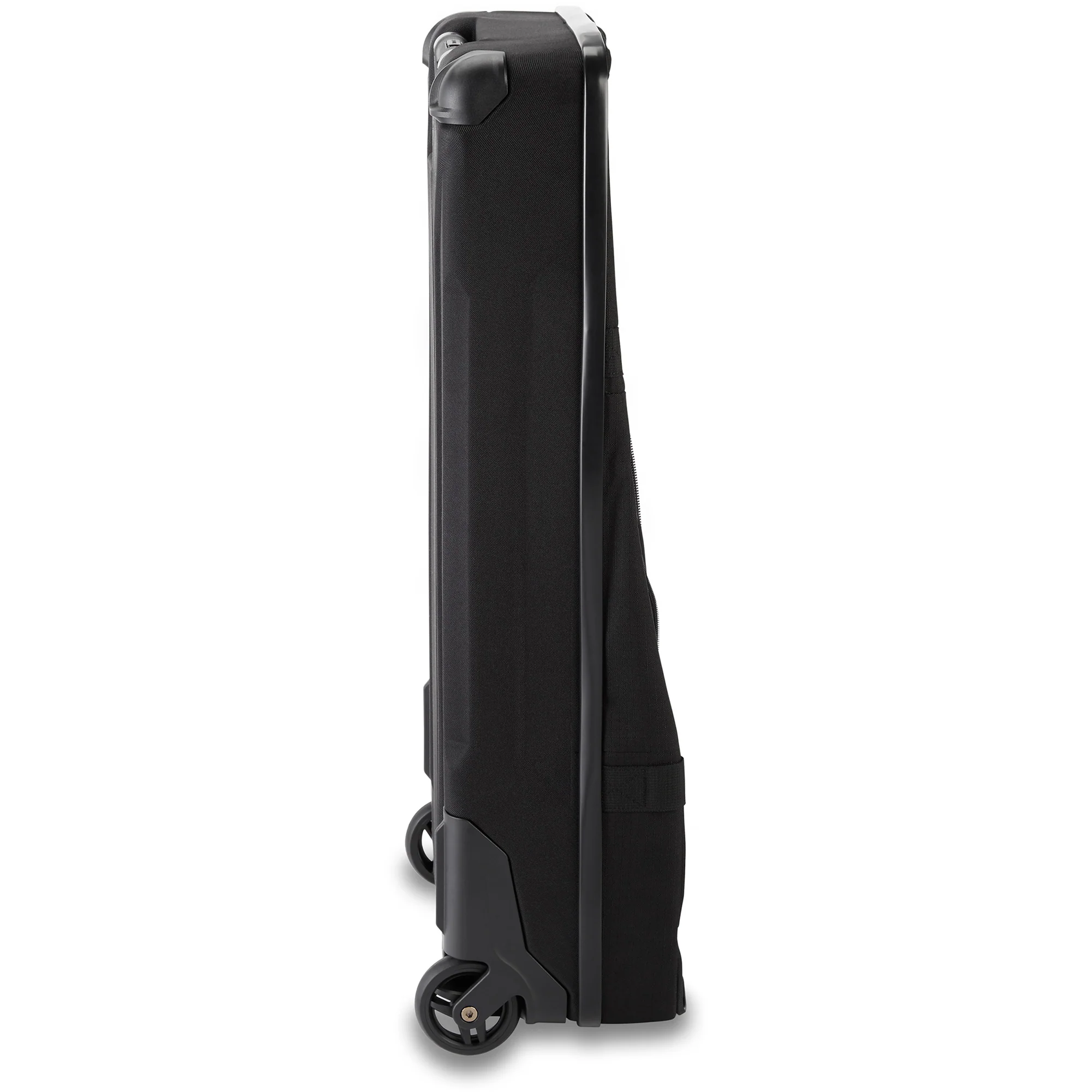 Black suitcase on a white background