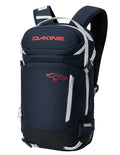 Navy blue backpack with red logo and 'Dakine' branding on a white background