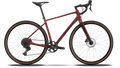 Red bicycle on a white background
