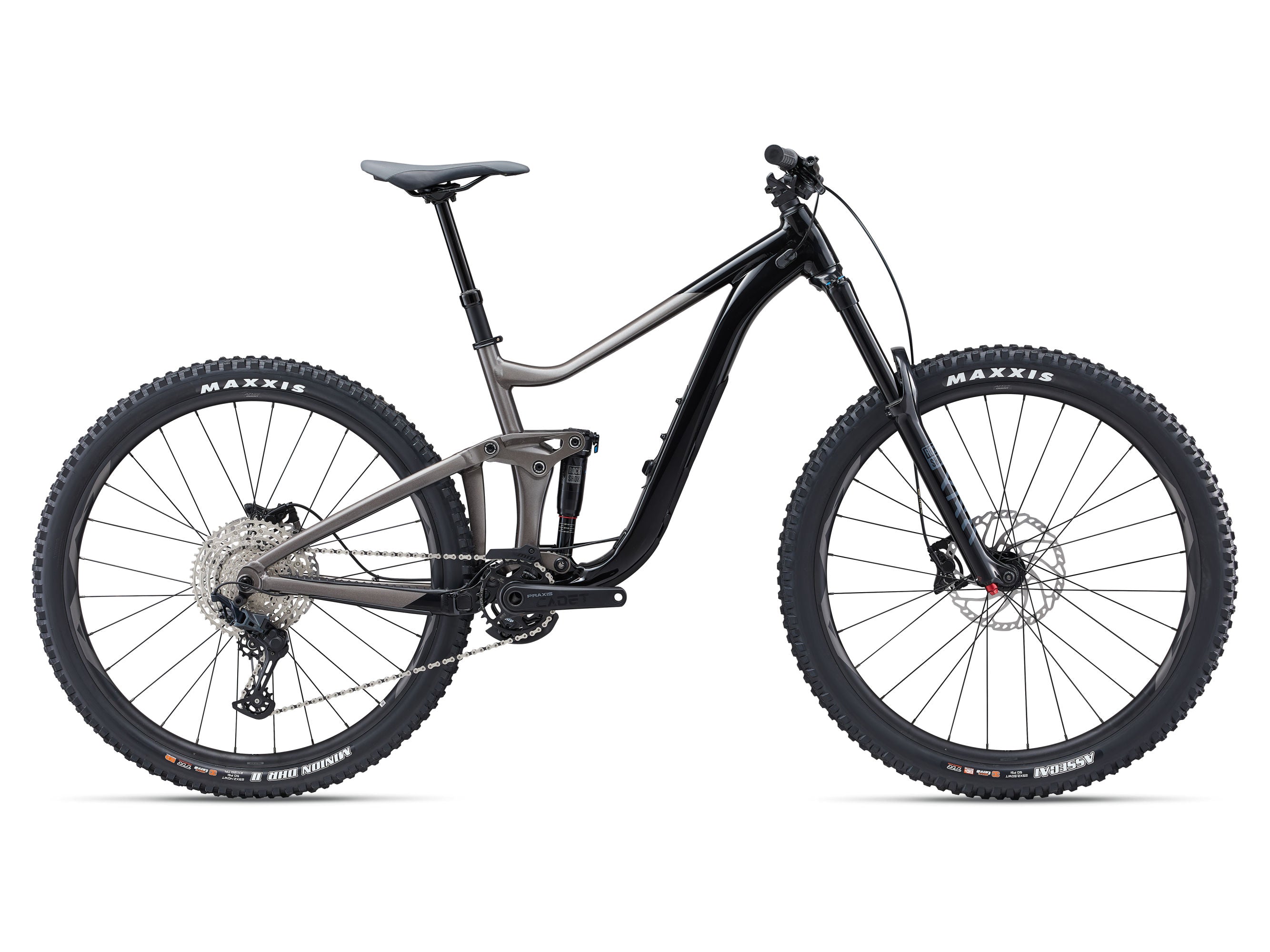 Mountain bike on a white background