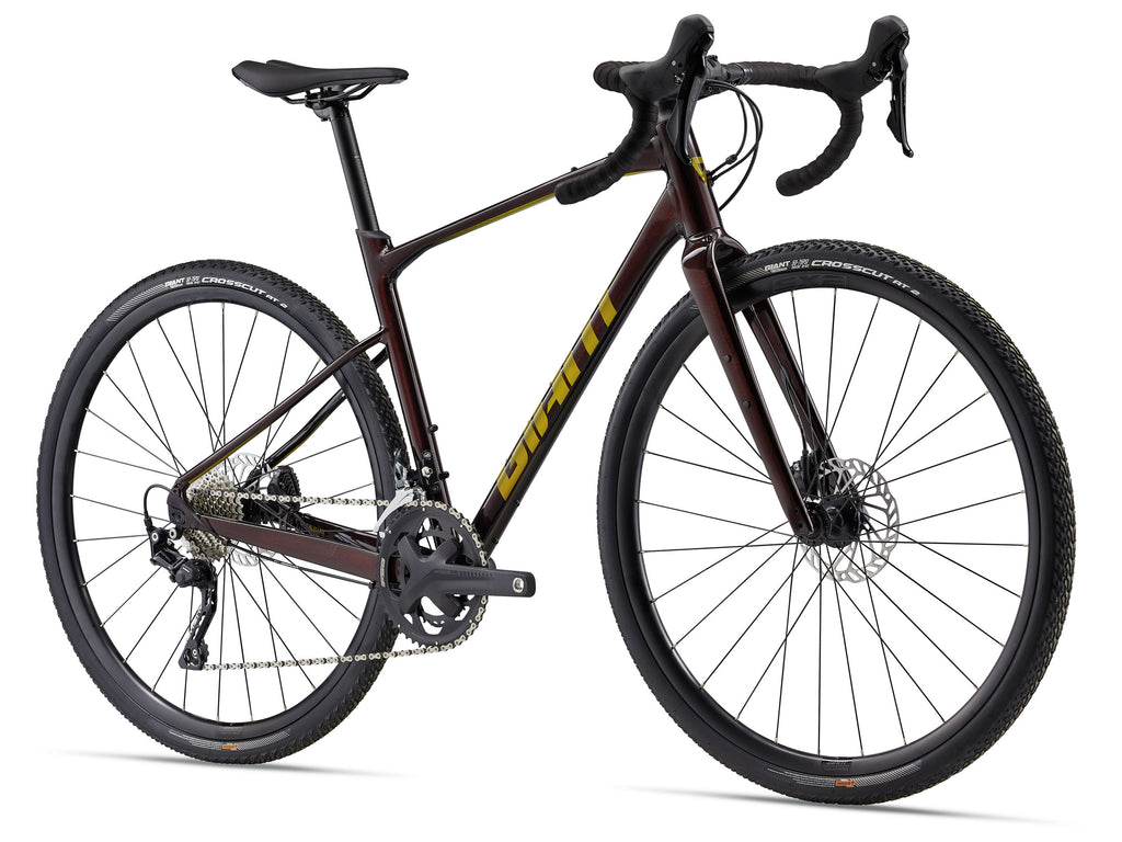 Giant bicycle on a white background