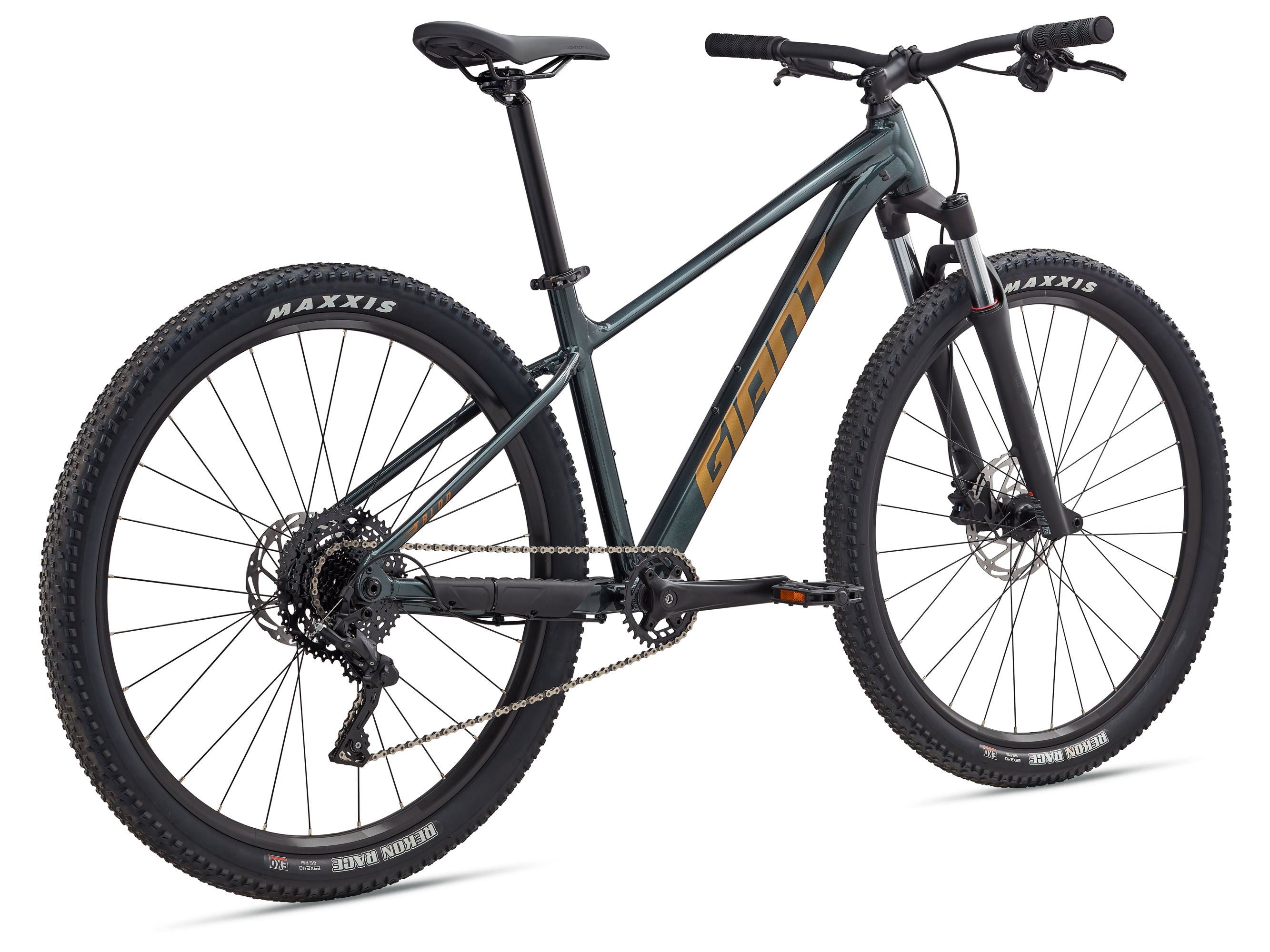 Mountain bike with 'Giant' branding on a white background