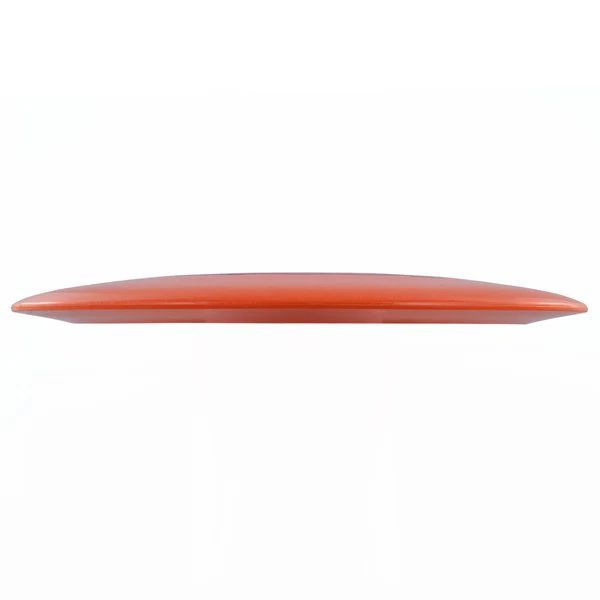 Orange frisbee on a white background