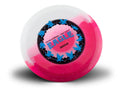 Pink and white disc with 'Eagle' branding on a white background