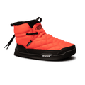 Orange and black winter boot with 'Intuition' branding on a white background