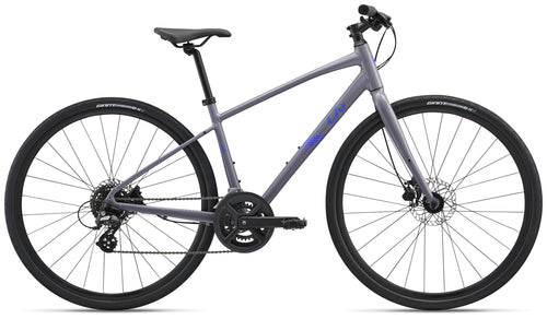 Gray bicycle on a white background