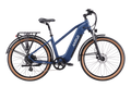 Blue electric bicycle with 'MAUI' branding on a white background