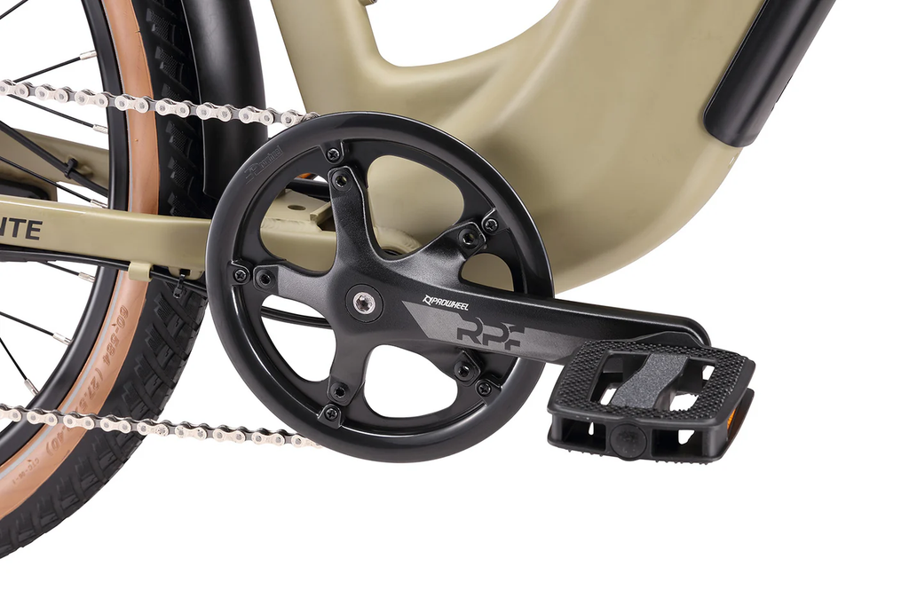 Close-up of a bicycle chain and gear system on a white background