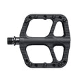 Black bicycle pedal with 'ONE' branding on a white background