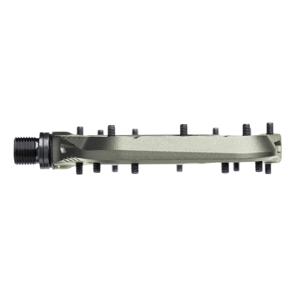 Side view of a pedal on a white background