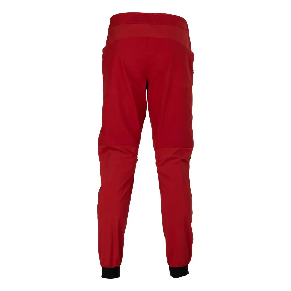 Red pants on a white background