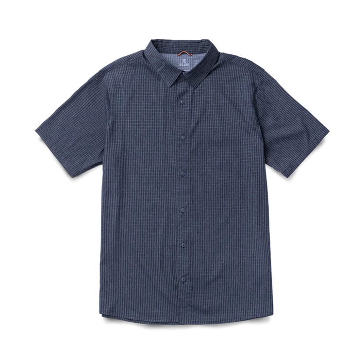 Blue checkered shirt on a white background