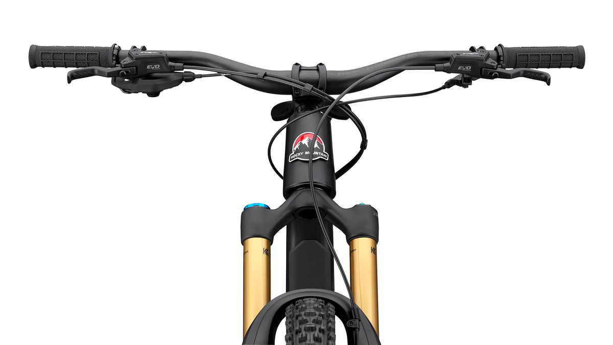 Close-up of a bicycle handlebar with a white background