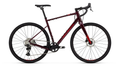 Red bicycle on a white background