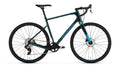 Blue bicycle on a white background