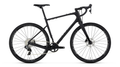Black bicycle on a white background