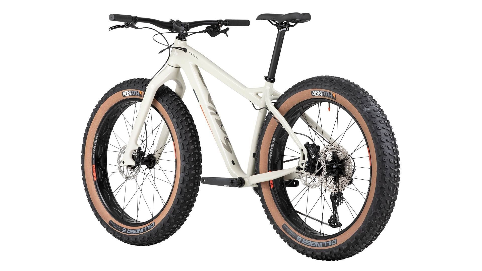 White fat-tire bicycle on a white background