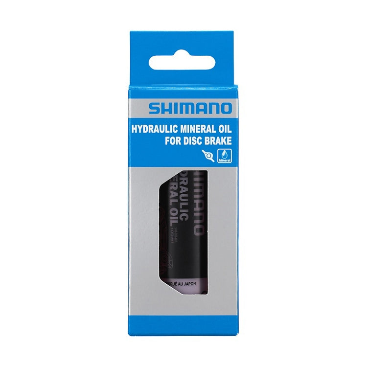 Shimano hydraulic mineral oil packaging on a white background