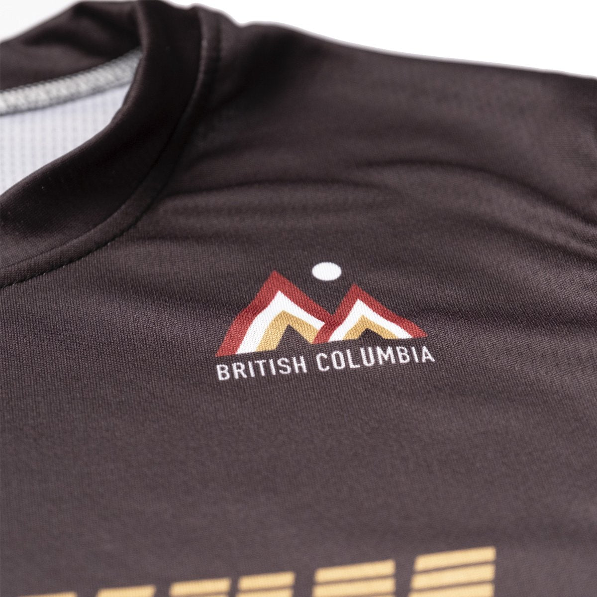 Black jacket with British Columbia logo on a white background