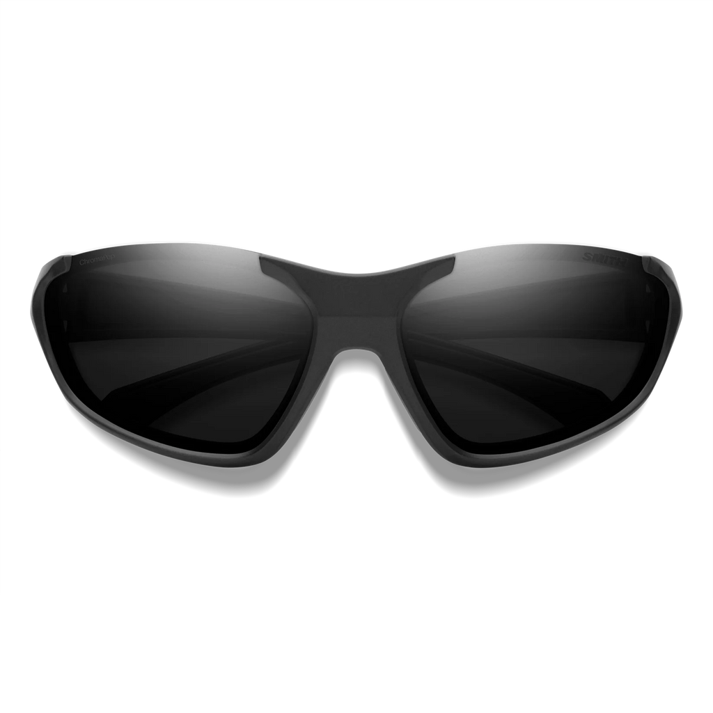 Black sunglasses on a white background