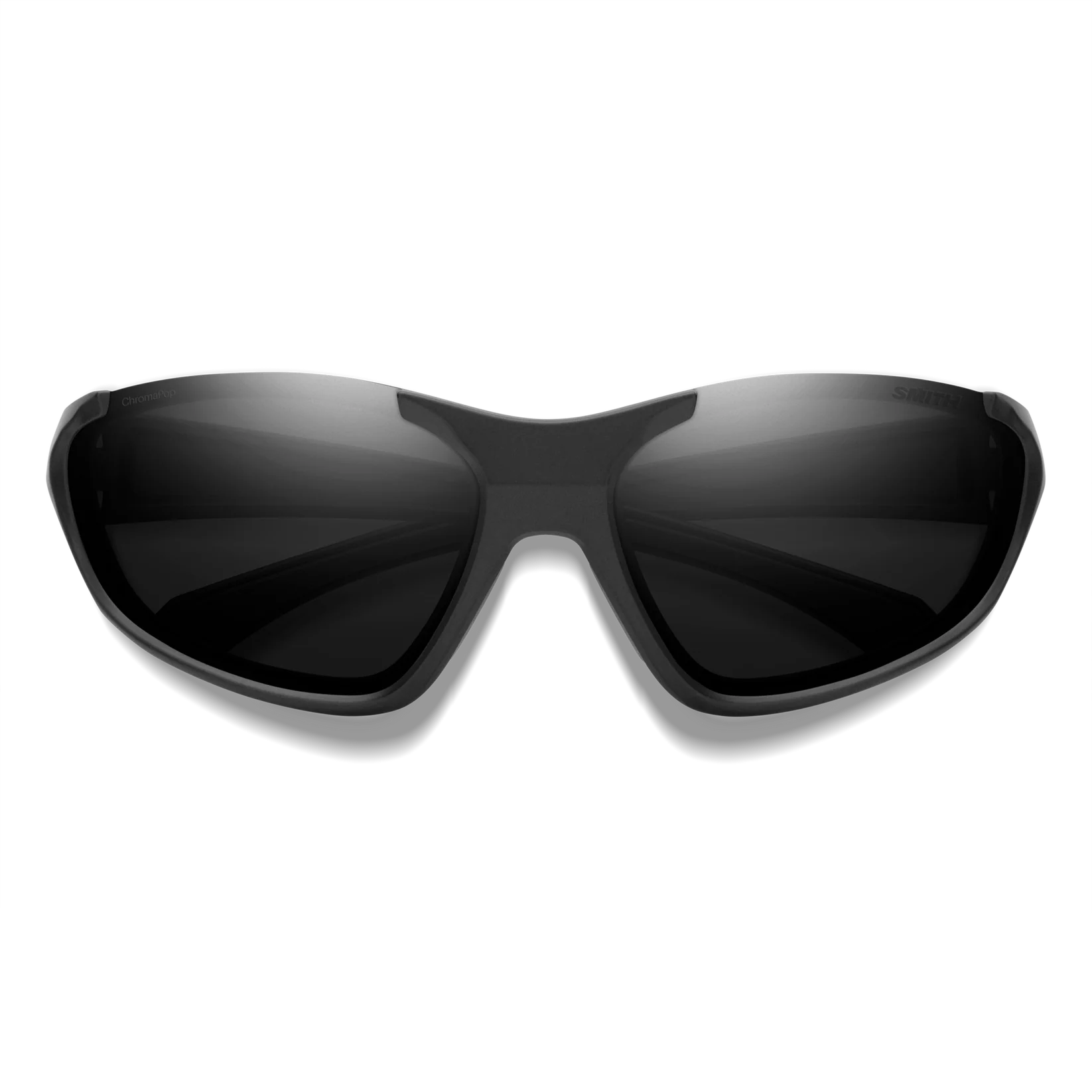 Black sunglasses on a white background